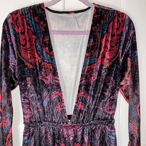 Free People Giselle Velvet Jumpsuit! Size S